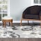World Rug Gallery Contemporary Floral Indoor/Outdoor Runner Rug 2' x 7' Runner Gray 5566GRAY2X7 - alternate 5